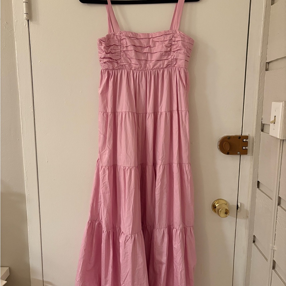 Zara Light Pink Smocked Dress